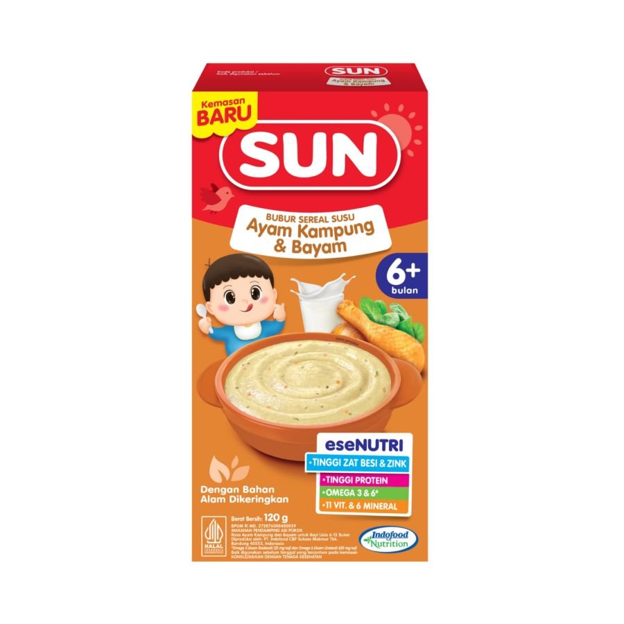 Sun - BC Susu Ayam Kampung & Bayam 120 gr
